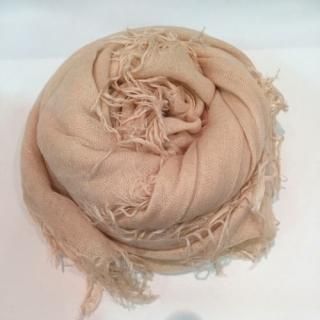 CHAN LUU<br>チャンルー<br>カシミアシルク大判ストール<br>サンドドラー(ピンクベージュ)<br>