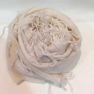 CHAN LUU<br>チャンルー<br>カシミアシルク大判ストール<br>エッグシェル(アイボリー)<br>