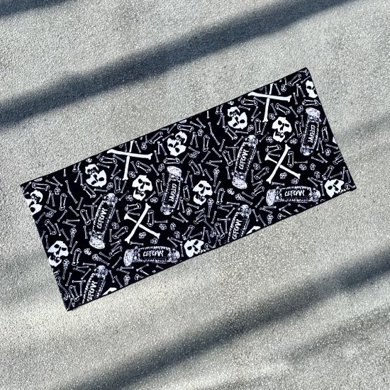 <img class='new_mark_img1' src='https://img.shop-pro.jp/img/new/icons1.gif' style='border:none;display:inline;margin:0px;padding:0px;width:auto;' />【LEFLAH】original skull pattern face towel