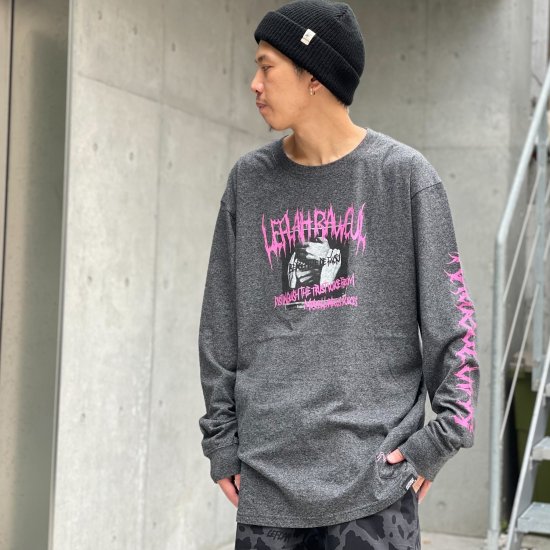 <img class='new_mark_img1' src='https://img.shop-pro.jp/img/new/icons1.gif' style='border:none;display:inline;margin:0px;padding:0px;width:auto;' />【LEFLAH】 media long tee (GRY)
