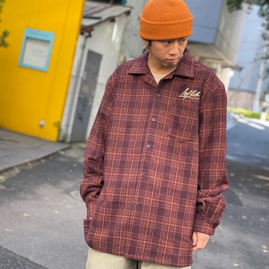 <img class='new_mark_img1' src='https://img.shop-pro.jp/img/new/icons1.gif' style='border:none;display:inline;margin:0px;padding:0px;width:auto;' />【LEFLAH】3col. wool check shirts（BUR）