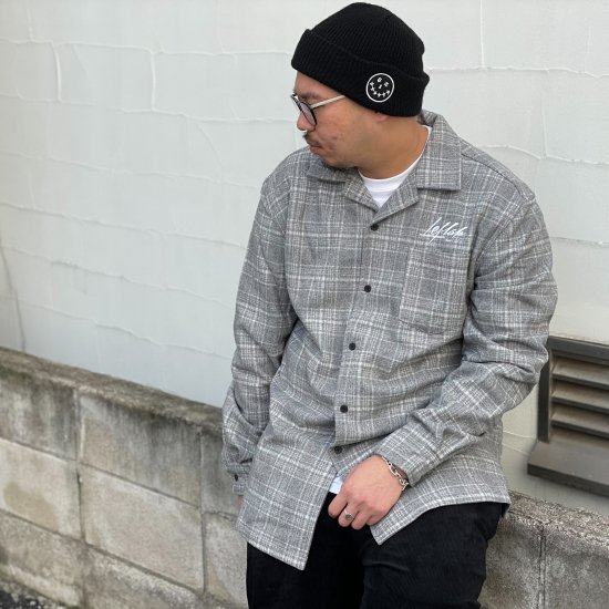<img class='new_mark_img1' src='https://img.shop-pro.jp/img/new/icons1.gif' style='border:none;display:inline;margin:0px;padding:0px;width:auto;' />【LEFLAH】3col. wool check shirts（GRY）