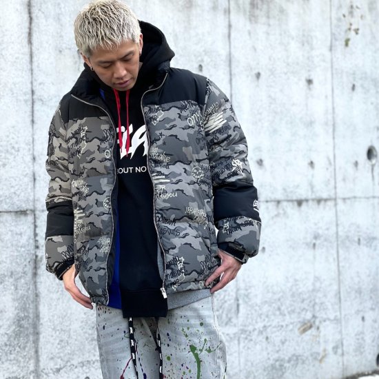 <img class='new_mark_img1' src='https://img.shop-pro.jp/img/new/icons1.gif' style='border:none;display:inline;margin:0px;padding:0px;width:auto;' />【LEFLAH】 oneself camo down jacket(BLK)