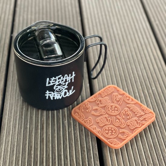 <img class='new_mark_img1' src='https://img.shop-pro.jp/img/new/icons1.gif' style='border:none;display:inline;margin:0px;padding:0px;width:auto;' />【LEFLAH】stainless mug  + rubber coaster set(BLK)