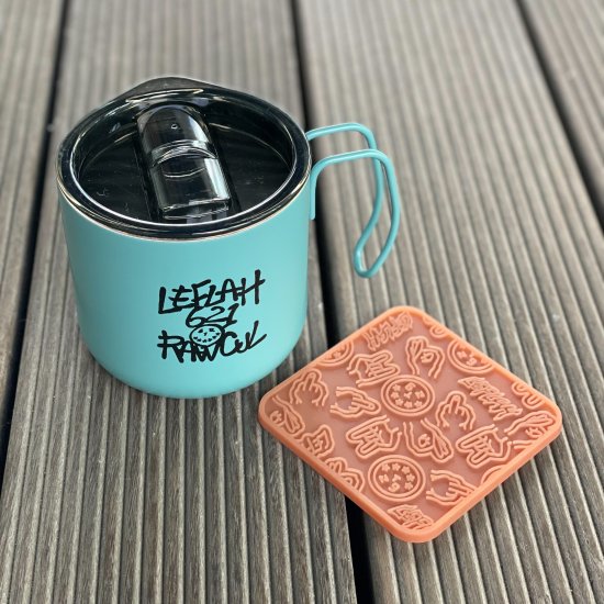 <img class='new_mark_img1' src='https://img.shop-pro.jp/img/new/icons1.gif' style='border:none;display:inline;margin:0px;padding:0px;width:auto;' />【LEFLAH】stainless mug  + rubber coaster set (MNT)