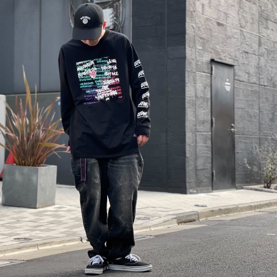 <img class='new_mark_img1' src='https://img.shop-pro.jp/img/new/icons1.gif' style='border:none;display:inline;margin:0px;padding:0px;width:auto;' />【LEFLAH】hard washed baggy denim (BLK)
