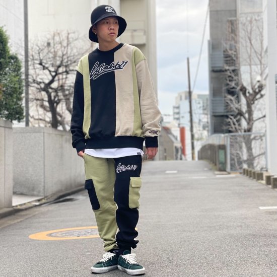 <img class='new_mark_img1' src='https://img.shop-pro.jp/img/new/icons1.gif' style='border:none;display:inline;margin:0px;padding:0px;width:auto;' />【LEFLAH】mlt. switched sweat cargo pants (MLT)