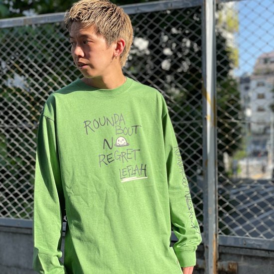 <img class='new_mark_img1' src='https://img.shop-pro.jp/img/new/icons1.gif' style='border:none;display:inline;margin:0px;padding:0px;width:auto;' />【LEFLAH】filled hole long tee(GRN)