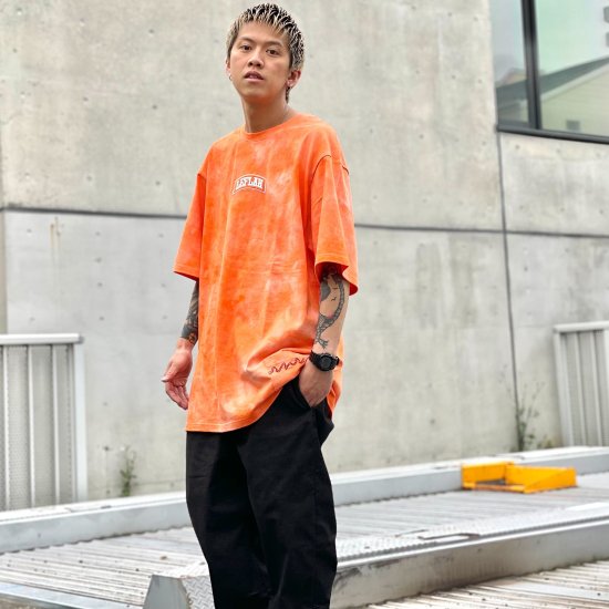<img class='new_mark_img1' src='https://img.shop-pro.jp/img/new/icons1.gif' style='border:none;display:inline;margin:0px;padding:0px;width:auto;' />【LEFLAH】arch box logo tie-dye tee (ORG)