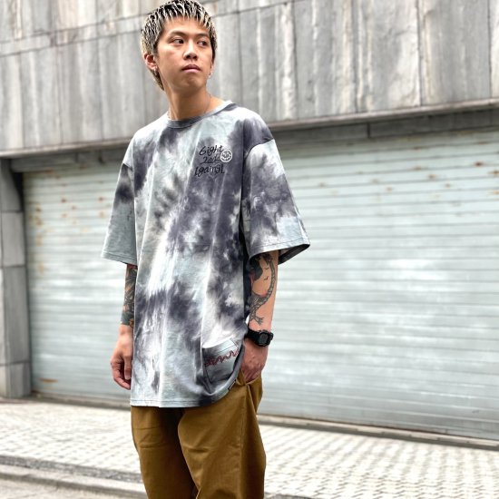 <img class='new_mark_img1' src='https://img.shop-pro.jp/img/new/icons1.gif' style='border:none;display:inline;margin:0px;padding:0px;width:auto;' />【LEFLAH】one by one tie-dye tee (GRN)