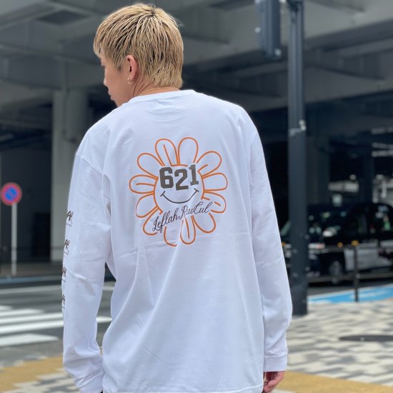 <img class='new_mark_img1' src='https://img.shop-pro.jp/img/new/icons1.gif' style='border:none;display:inline;margin:0px;padding:0px;width:auto;' />【LEFLAH】621 flower long tee (WHT)