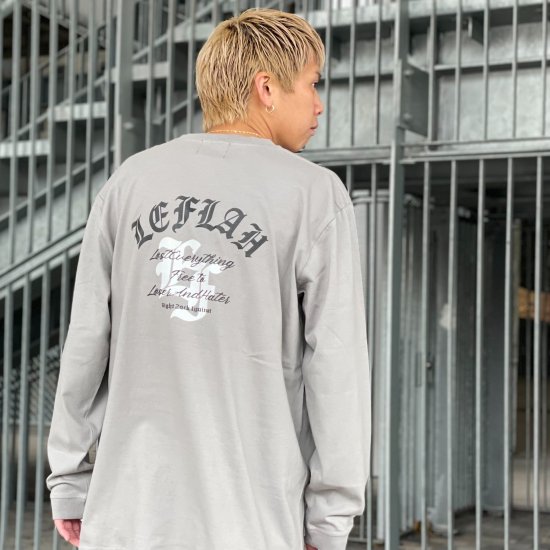 <img class='new_mark_img1' src='https://img.shop-pro.jp/img/new/icons1.gif' style='border:none;display:inline;margin:0px;padding:0px;width:auto;' />【LEFLAH】OLD-E college logo long tee (S.GRY)