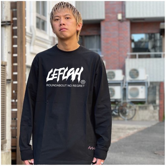 <img class='new_mark_img1' src='https://img.shop-pro.jp/img/new/icons1.gif' style='border:none;display:inline;margin:0px;padding:0px;width:auto;' />【LEFLAH】main logo long tee (BLK)