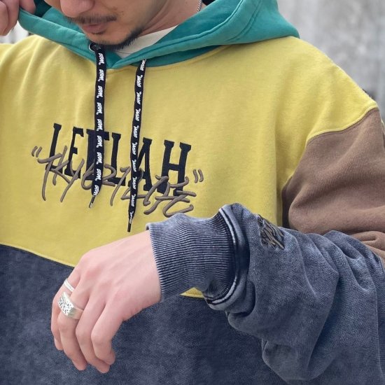 LEFLAH】切替ピグメントパーカー (YEL) - LEFLAH official web shop