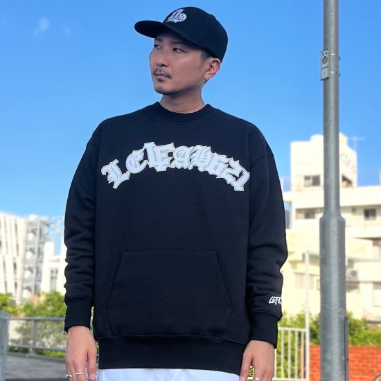 【LEFLAH】ヘビー裏毛クルースウェット (BLK) - LEFLAH official web shop