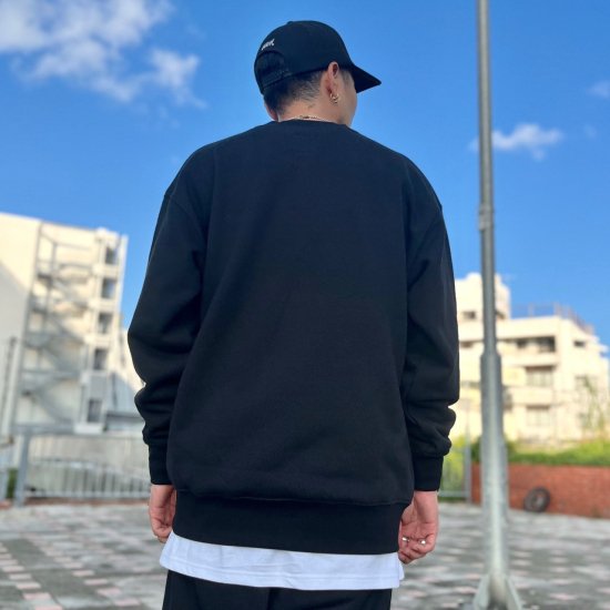 【LEFLAH】ヘビー裏毛クルースウェット (BLK) - LEFLAH official web shop