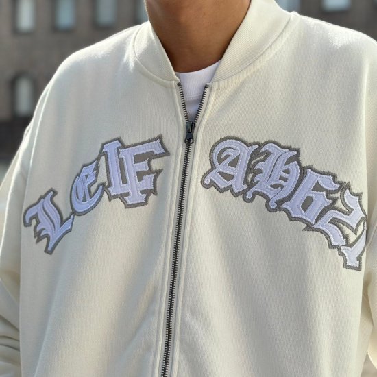 【LEFLAH】ヘビー裏毛スウェットジャケット (WHT) - LEFLAH official web shop