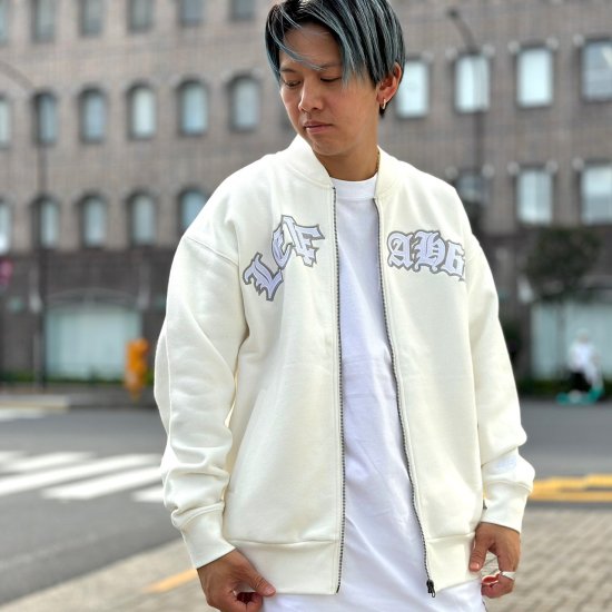 <img class='new_mark_img1' src='https://img.shop-pro.jp/img/new/icons1.gif' style='border:none;display:inline;margin:0px;padding:0px;width:auto;' />LEFLAHheavyweight sweat jacket (WHT)