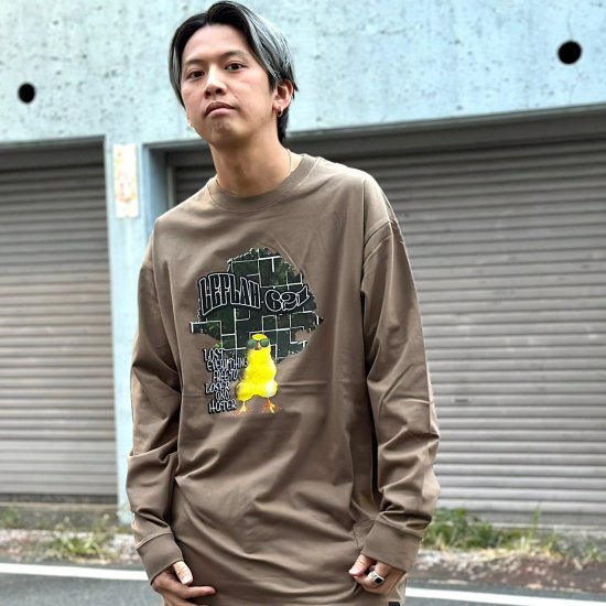 <img class='new_mark_img1' src='https://img.shop-pro.jp/img/new/icons1.gif' style='border:none;display:inline;margin:0px;padding:0px;width:auto;' />LEFLAHbaby chick long sleeve Tee (BRW) 