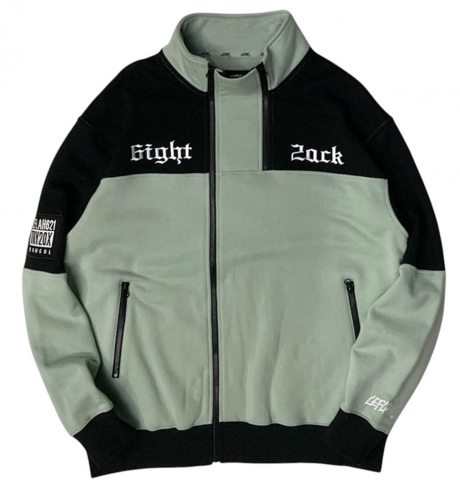 <img class='new_mark_img1' src='https://img.shop-pro.jp/img/new/icons1.gif' style='border:none;display:inline;margin:0px;padding:0px;width:auto;' />LEFLAHmulti zip sweat shirts (GRN)