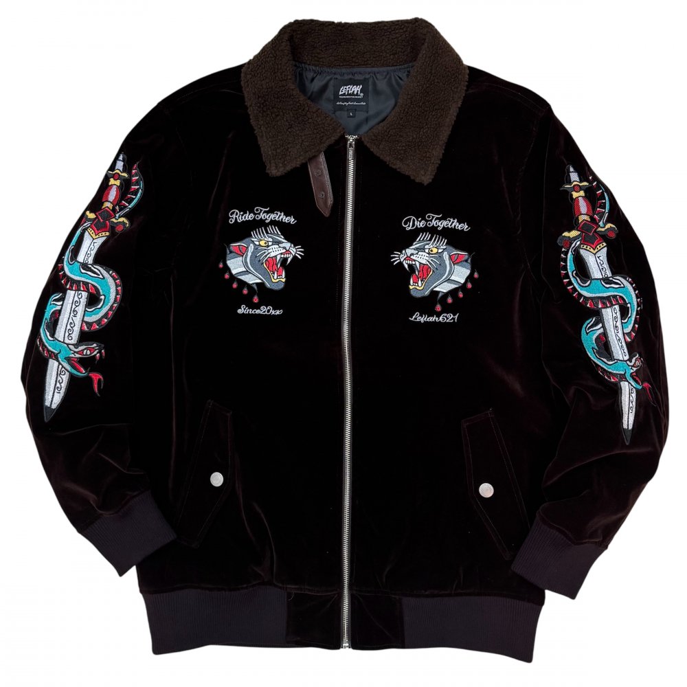 <img class='new_mark_img1' src='https://img.shop-pro.jp/img/new/icons1.gif' style='border:none;display:inline;margin:0px;padding:0px;width:auto;' />LEFLAH velour boa Jacket (BRW)