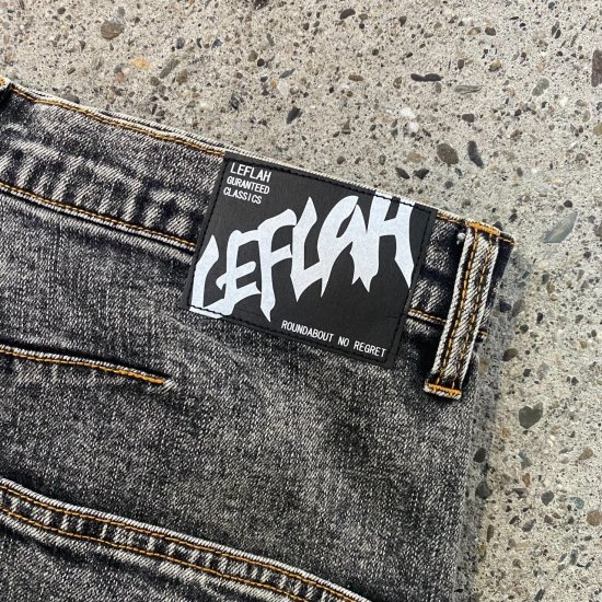 LEFLAH】ケミカル3Dデニム (BLK) - LEFLAH official web shop