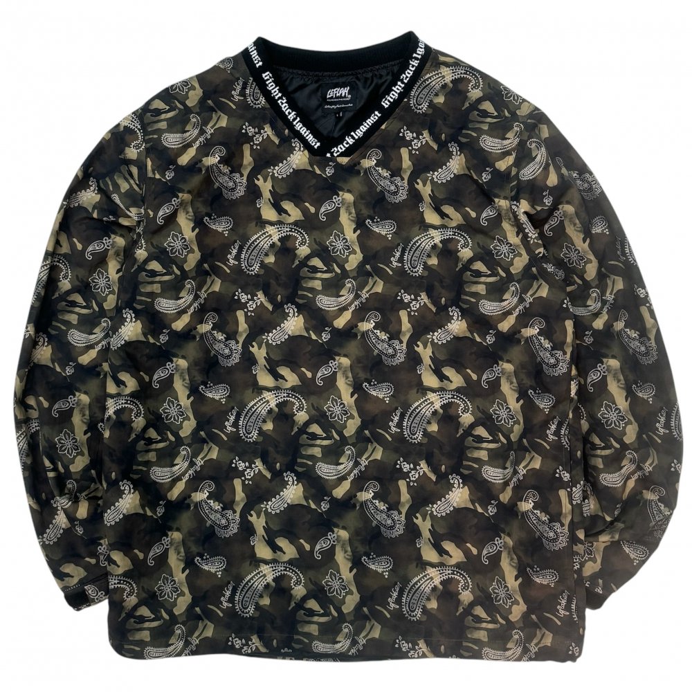 <img class='new_mark_img1' src='https://img.shop-pro.jp/img/new/icons1.gif' style='border:none;display:inline;margin:0px;padding:0px;width:auto;' />LEFLAH paisley camo pullover Jacket(BRW)