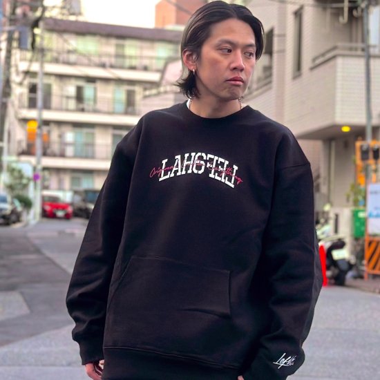 LEFLAH】college クルースウェット(BLK) - LEFLAH official web shop