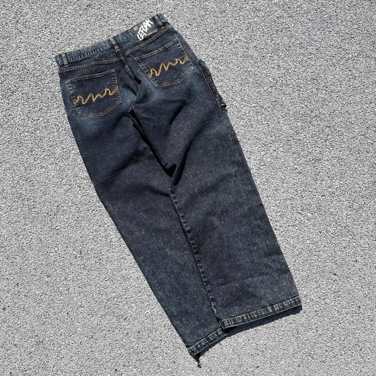 LEFLAH】 denim cargo pants (BLU) - LEFLAH official web shop