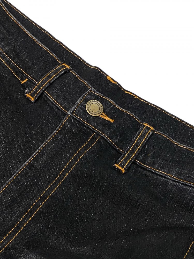 【LEFLAH】 3D damage repair denim (BLK) - LEFLAH official web shop