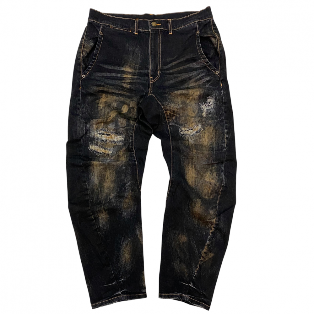 LEFLAH 3D damage repair denim (BLK)