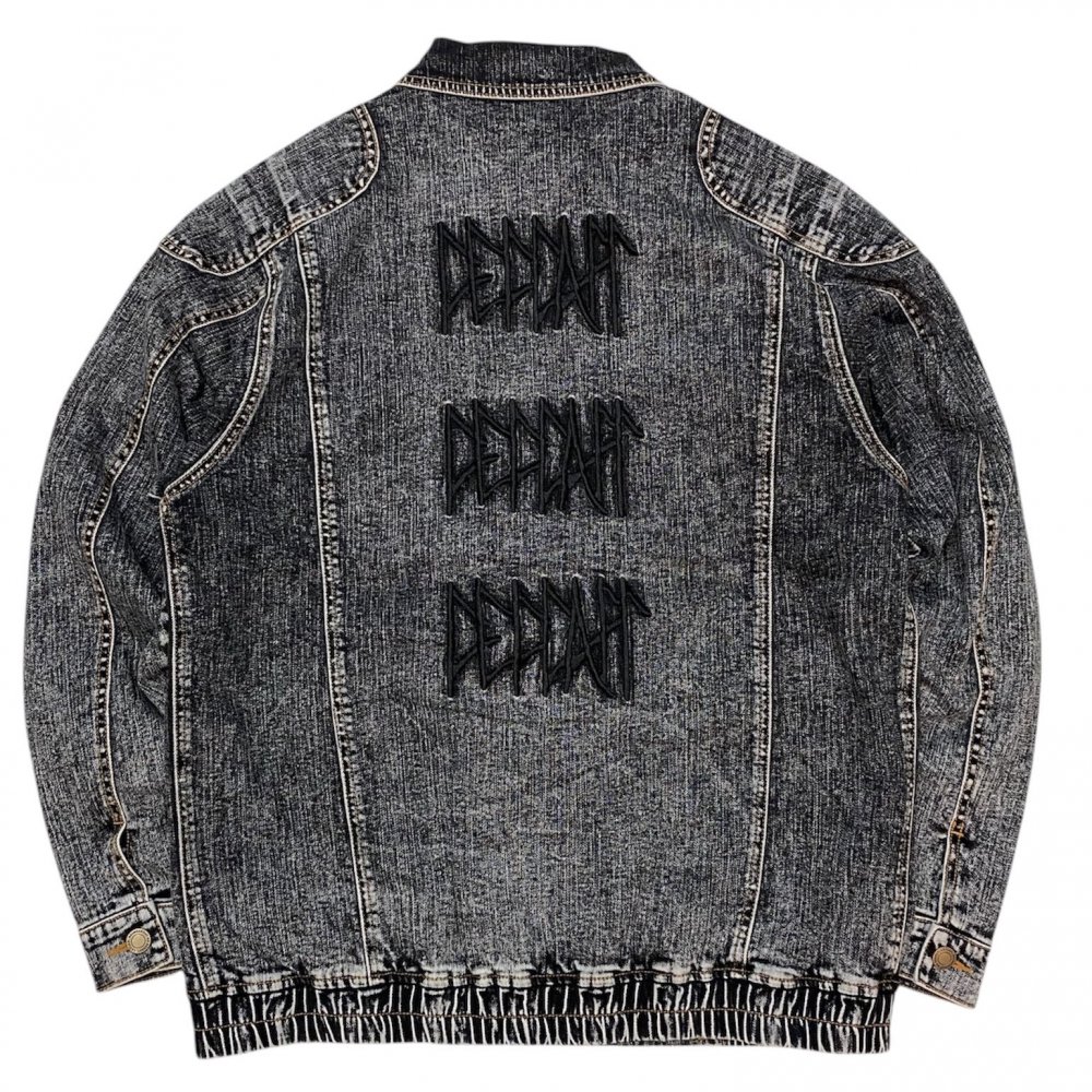 <img class='new_mark_img1' src='https://img.shop-pro.jp/img/new/icons1.gif' style='border:none;display:inline;margin:0px;padding:0px;width:auto;' />LEFLAHchemical denim jacket (BLK)