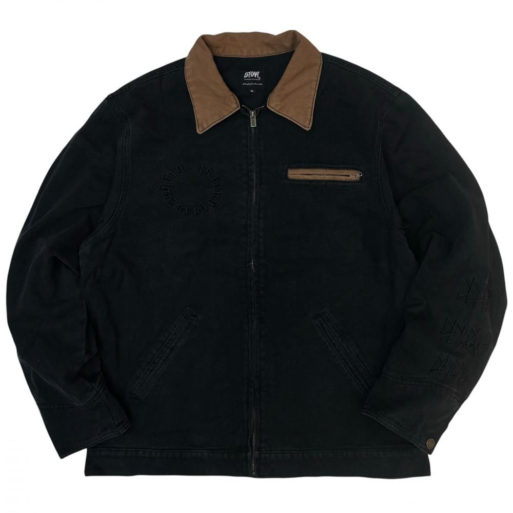 <img class='new_mark_img1' src='https://img.shop-pro.jp/img/new/icons1.gif' style='border:none;display:inline;margin:0px;padding:0px;width:auto;' />LEFLAHcanvas work jacket (BLK)