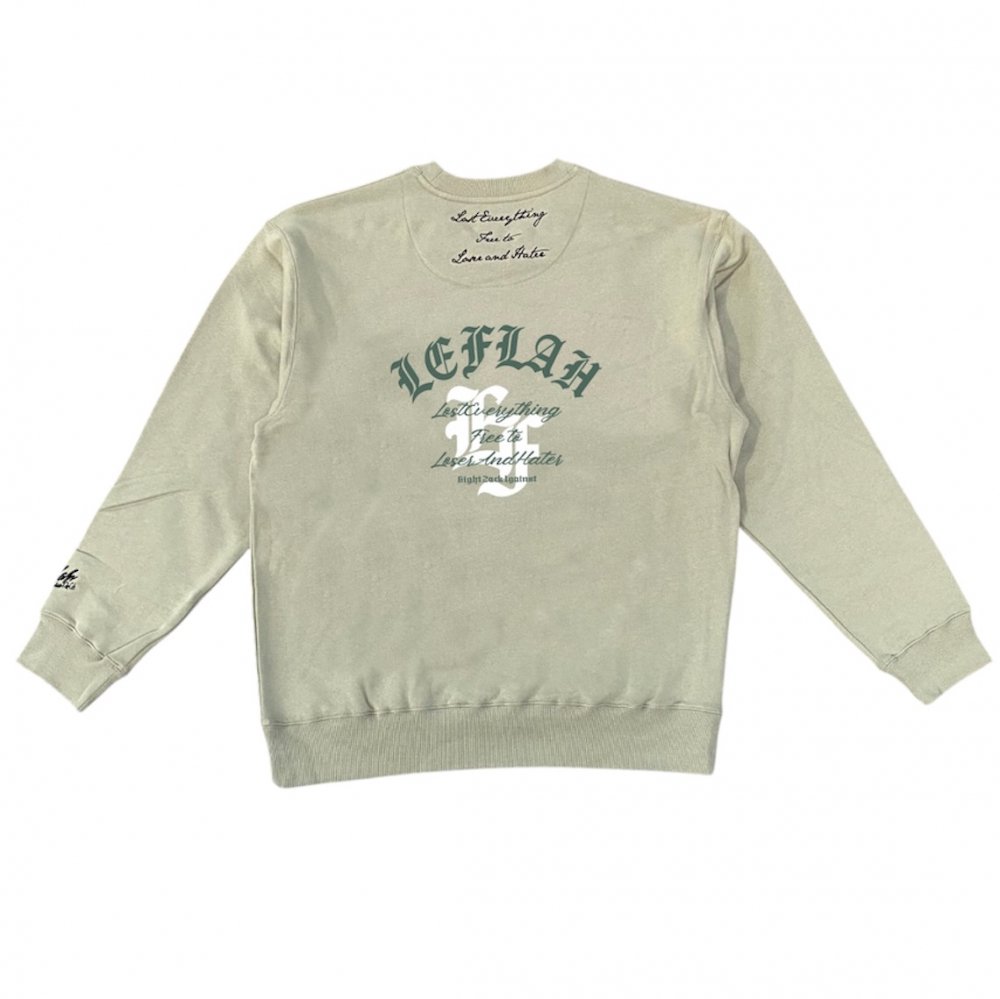 <img class='new_mark_img1' src='https://img.shop-pro.jp/img/new/icons1.gif' style='border:none;display:inline;margin:0px;padding:0px;width:auto;' />LEFLAH old-E collage sweat pullover (KHA)1129缡ȯͽ