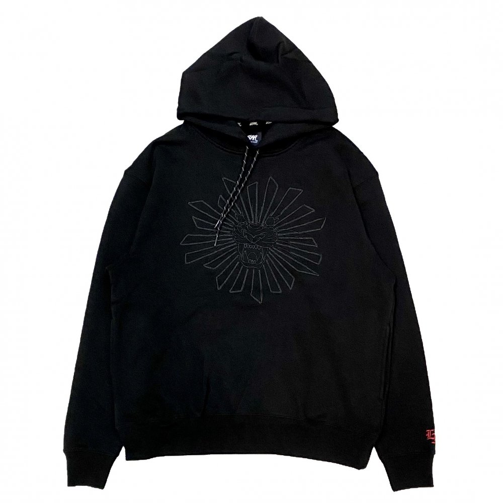 <img class='new_mark_img1' src='https://img.shop-pro.jp/img/new/icons1.gif' style='border:none;display:inline;margin:0px;padding:0px;width:auto;' />LEFLAH embroidery sweat hoodie  (BLK)