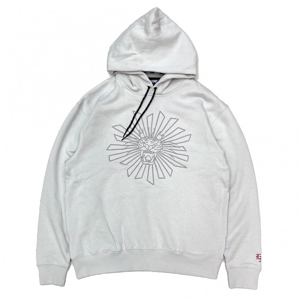 <img class='new_mark_img1' src='https://img.shop-pro.jp/img/new/icons1.gif' style='border:none;display:inline;margin:0px;padding:0px;width:auto;' />LEFLAH embroidery sweat hoodie  (GRY)