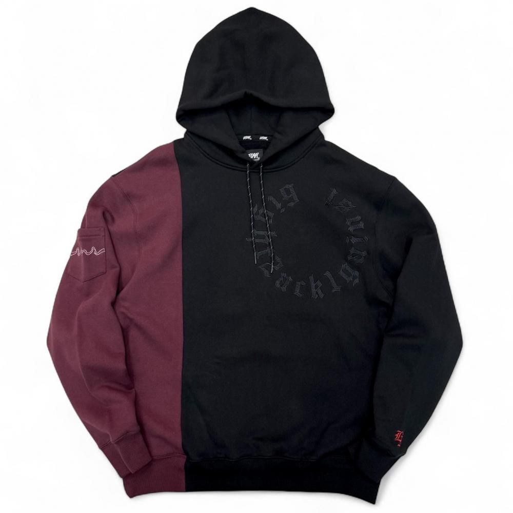 <img class='new_mark_img1' src='https://img.shop-pro.jp/img/new/icons1.gif' style='border:none;display:inline;margin:0px;padding:0px;width:auto;' />LEFLAH switchable sweat hoodie  (BLK/WIN)