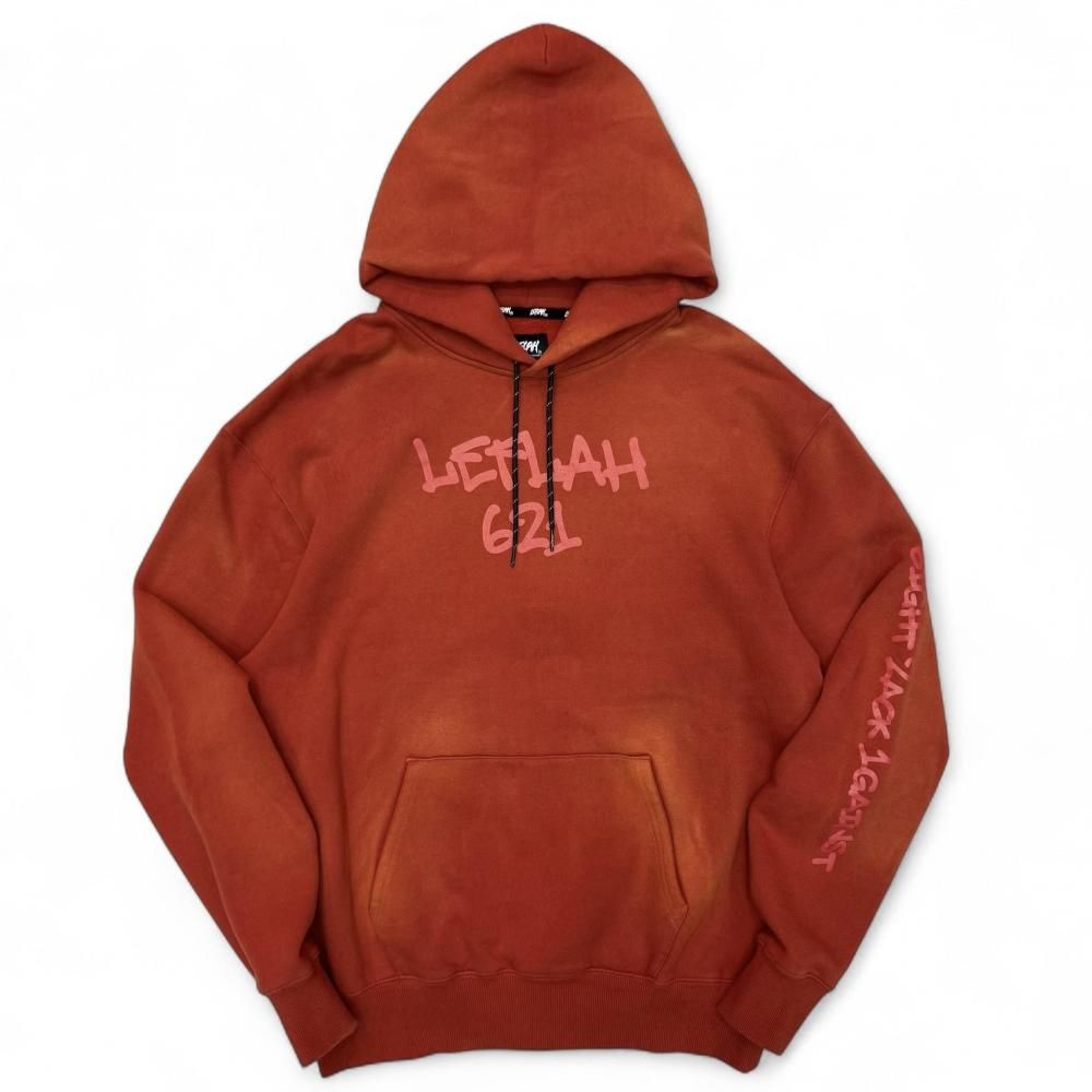 <img class='new_mark_img1' src='https://img.shop-pro.jp/img/new/icons1.gif' style='border:none;display:inline;margin:0px;padding:0px;width:auto;' />LEFLAH pigment dye sweat hoodie  (ORG)