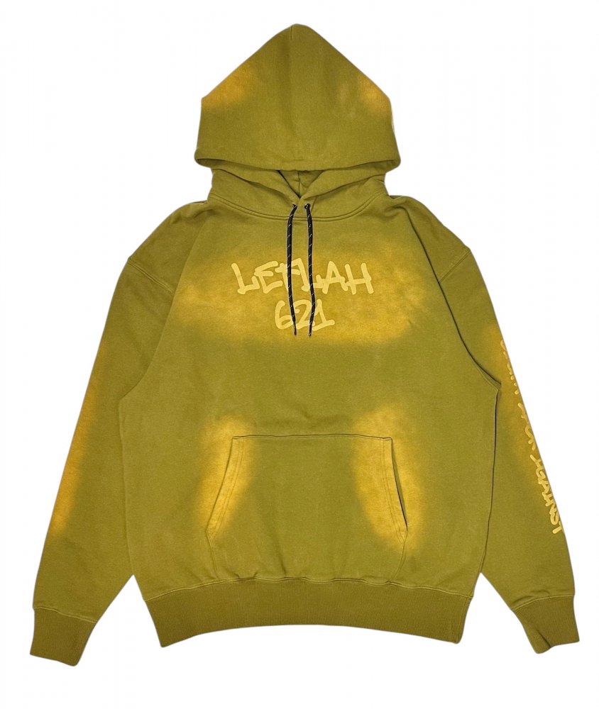 <img class='new_mark_img1' src='https://img.shop-pro.jp/img/new/icons1.gif' style='border:none;display:inline;margin:0px;padding:0px;width:auto;' />LEFLAH pigment dye sweat hoodie  (KHA)