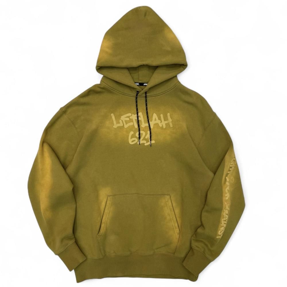 <img class='new_mark_img1' src='https://img.shop-pro.jp/img/new/icons1.gif' style='border:none;display:inline;margin:0px;padding:0px;width:auto;' />LEFLAH pigment dye sweat hoodie  (KHA)
