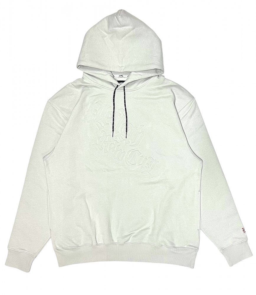 <img class='new_mark_img1' src='https://img.shop-pro.jp/img/new/icons1.gif' style='border:none;display:inline;margin:0px;padding:0px;width:auto;' />LEFLAH emboss sweat hoodie  (GRY)