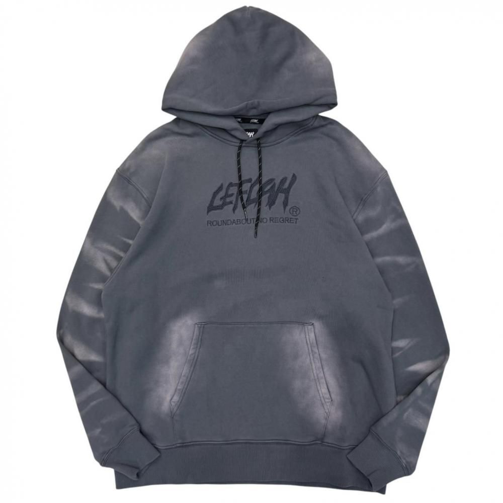 <img class='new_mark_img1' src='https://img.shop-pro.jp/img/new/icons1.gif' style='border:none;display:inline;margin:0px;padding:0px;width:auto;' />LEFLAH used bleach sweat hoodie   (D.GRY)