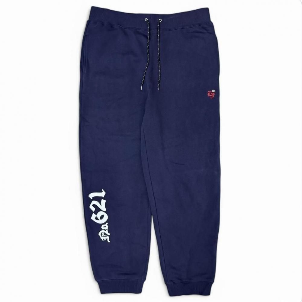 LEFLAH】 Lost logo sweat pants (NVY) - LEFLAH official web shop