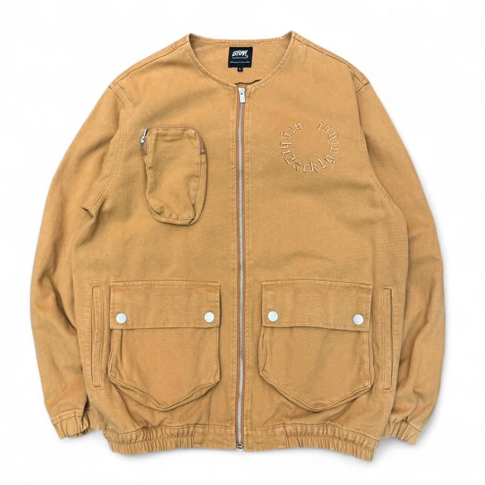 <img class='new_mark_img1' src='https://img.shop-pro.jp/img/new/icons1.gif' style='border:none;display:inline;margin:0px;padding:0px;width:auto;' />LEFLAHBlast no collar jacket (BRW)