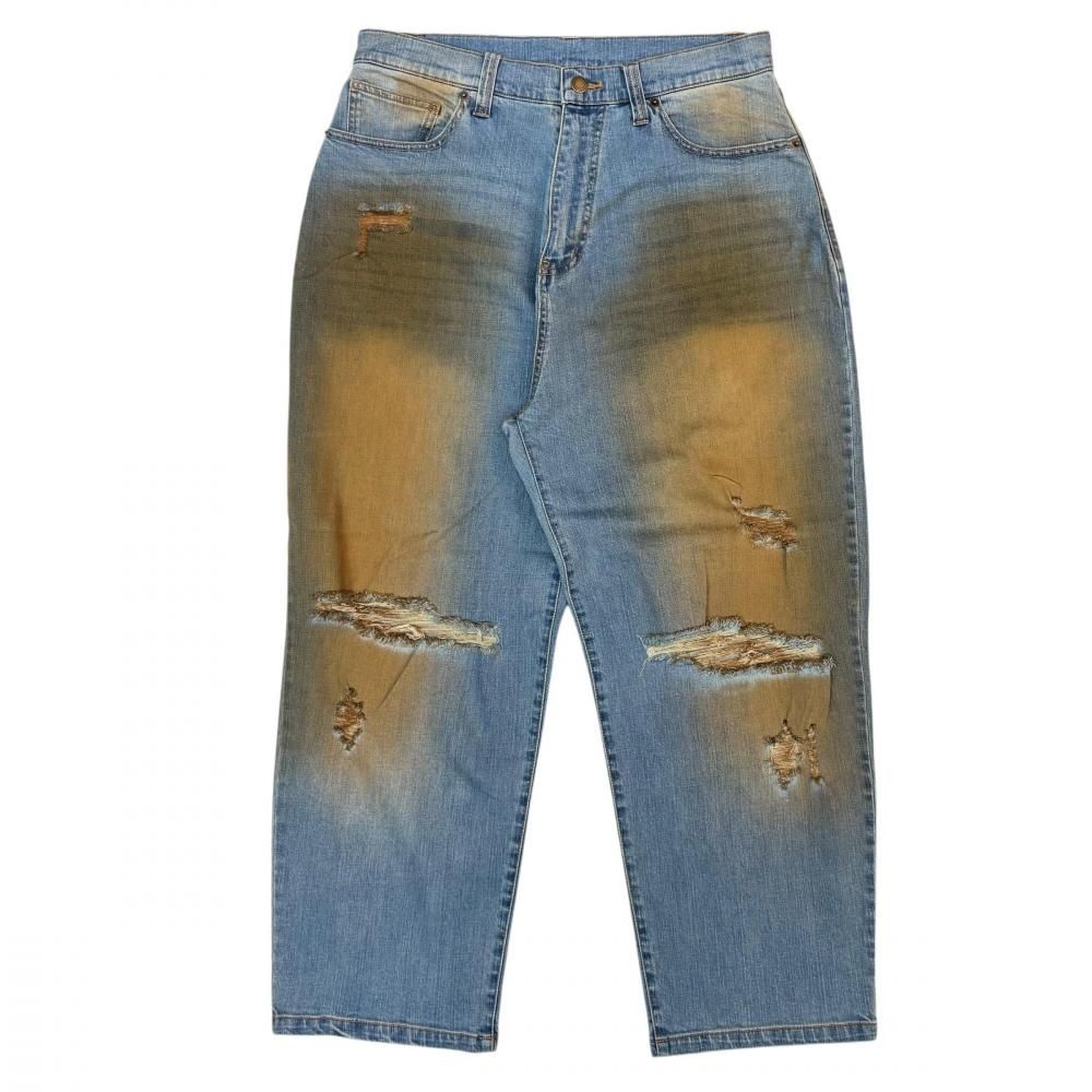 <img class='new_mark_img1' src='https://img.shop-pro.jp/img/new/icons1.gif' style='border:none;display:inline;margin:0px;padding:0px;width:auto;' />LEFLAH overdye damage baggy denim(BLU)