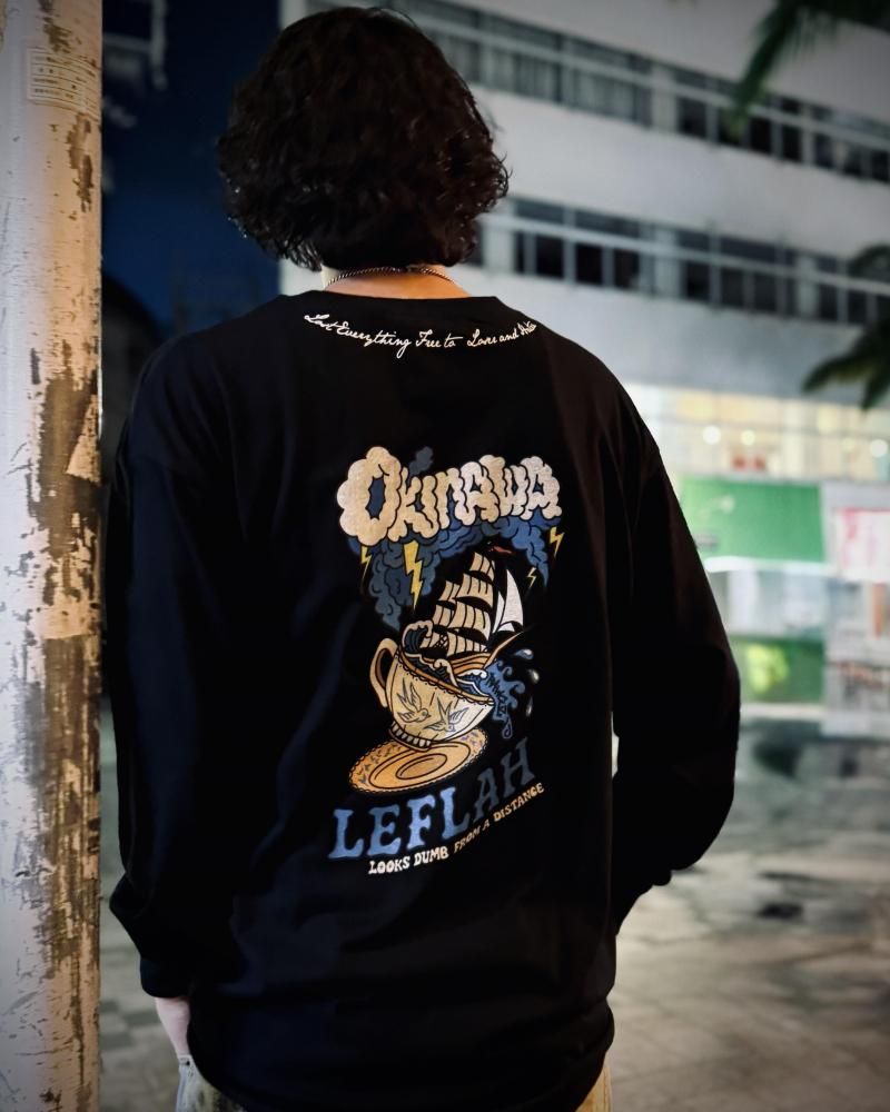 LEFLAH】 STORM long tee (BLK) - LEFLAH ｜ OFFICIAL WEB SHOP