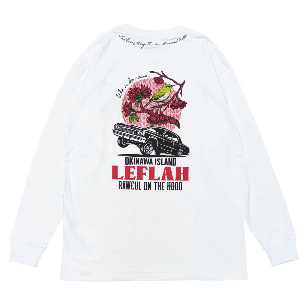 <img class='new_mark_img1' src='https://img.shop-pro.jp/img/new/icons1.gif' style='border:none;display:inline;margin:0px;padding:0px;width:auto;' />LEFLAH HOOD CAR long tee (WHT)