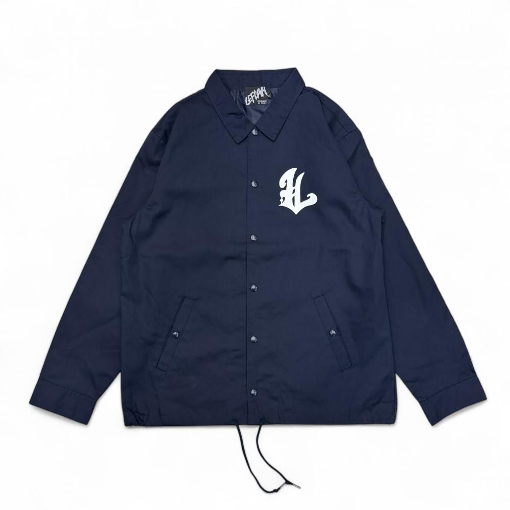 <img class='new_mark_img1' src='https://img.shop-pro.jp/img/new/icons2.gif' style='border:none;display:inline;margin:0px;padding:0px;width:auto;' />LEFLAH LOST LOGO coach jacket (NVY) 1025缡ȯͽ