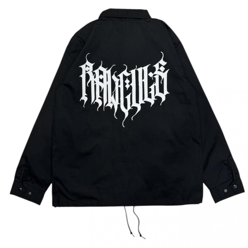LEFLAH】 BLACK LETTER coach jacket (BLK) - LEFLAH ｜ OFFICIAL WEB SHOP