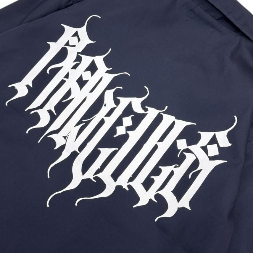 LEFLAH】 BLACK LETTER coach jacket (NVY) - LEFLAH ｜ OFFICIAL WEB SHOP